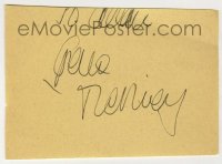 2j0734 GENE TIERNEY signed 3x5 cut album page '50s it can be framed & displayed with a still!