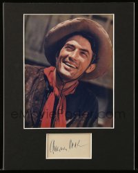 2j0163 GREGORY PECK signed cut album page in 11x14 display '80s ready to frame & hang on the wall!