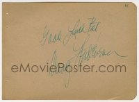 2j0743 MARY ANDERSON signed 5x6 cut album page '40s it can be framed & displayed with a still!