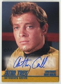 2j0808 ANTHONY CALL signed trading card '97 from the limited edition Star Trek autograph set!