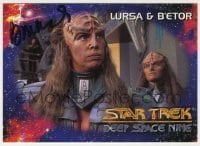 2j0818 BARBARA MARCH signed trading card '93 she was Lursa in Star Trek: Deep Space Nine!