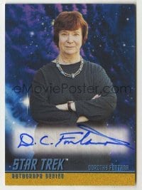 2j0837 D.C. FONTANA signed trading card '98 from the limited edition Star Trek autograph set!