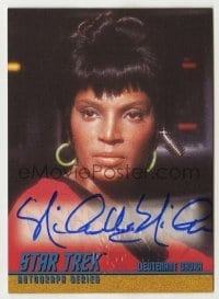 2j0924 NICHELLE NICHOLS signed trading card '97 from the limited edition Star Trek autograph set!