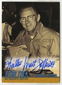 2j0967 WALTER M JEFFERIES signed trading card '99 from the limited edition Star Trek autograph set!