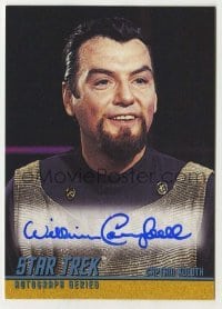 2j0971 WILLIAM CAMPBELL signed trading card '98 from the limited edition Star Trek autograph set!
