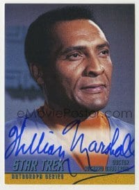 2j0972 WILLIAM MARSHALL signed trading card '98 from the limited edition Star Trek autograph set!