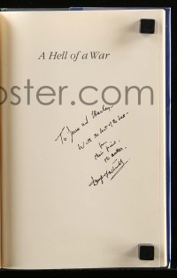 2j0137 DOUGLAS FAIRBANKS JR signed hardcover book '93 A Hell of a War, sequel to his autobiography!