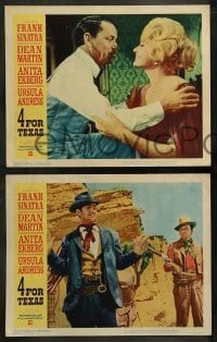 2k030 4 FOR TEXAS 8 LCs '64 Frank Sinatra, Dean Martin, Anita Ekberg, Ursula Andress, Aldrich!