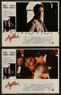 2k036 AGATHA 8 LCs '79 images of Dustin Hoffman & Vanessa Redgrave as Christie!