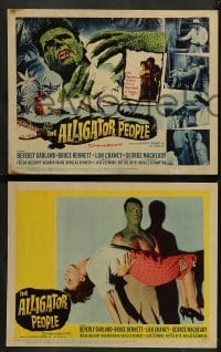 2k038 ALLIGATOR PEOPLE 8 LCs '59 Lon Chaney, Beverly Garland's honeymoon turned into a nightmare!