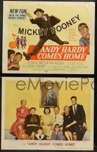 2k042 ANDY HARDY COMES HOME 8 LCs '58 Mickey Rooney & his son Teddy together for the first time!