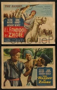 2k055 BANDIT OF ZHOBE 8 LCs '59 great images of Victor Mature, Anne Aubrey, Anthony Newley!