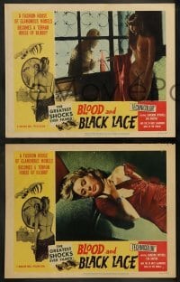 2k068 BLOOD & BLACK LACE 8 LCs '65 Mario Bava, a fashion house becomes a house of blood!