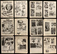 2m482 LOT OF 6 UNCUT WESTERN PRESSBOOKS '30s cowboys Tex Ritter, Ken Maynard, Hoot Gibson & more!