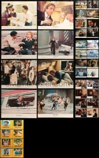 2m214 LOT OF 54 LOBBY CARDS '40s-60s mostly complete sets from variety of different movies!