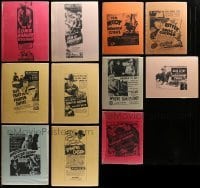 2m181 LOT OF 11 SHRINKWRAPPED LOCAL THEATER WESTERN AND SERIAL HERALDS '50s cool movie images!