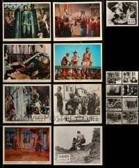 2m368 LOT OF 17 SWORD & SANDAL COLOR 8X10 STILLS AND ENGLISH FRONT OF HOUSE LOBBY CARDS '50s-60s