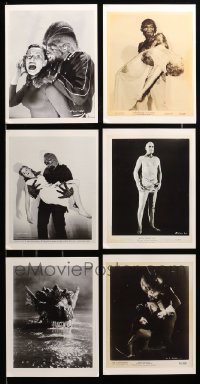 2m525 LOT OF 6 REPRO HORROR AND SCI-FI 9X11 PHOTOS '90s Wolfman, Man from Planet X & more!