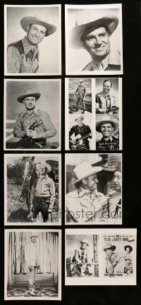 2m521 LOT OF 8 GENE AUTRY REPRO 8X10 STILLS '80s great portraits of the famous singing cowboy!