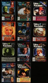 2m152 LOT OF 11 VIDEO WATCHDOG MAGAZINES '90s-10s filled with movie images & information!