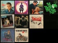 2m129 LOT OF 9 33 1/3 RPM RECORDS '50s-00s music from a variety of different movies & more!