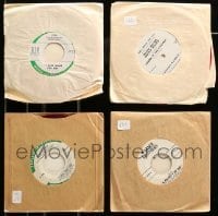 2m116 LOT OF 4 45 RPM RADIO SPOTS AND INTERVIEW RECORDS '60s from a variety of movies!