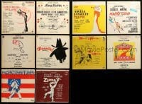 2m111 LOT OF 10 33 1/3 RPM BROADWAY SOUNDTRACK RECORDS '50s-70s music from a variety of movies!