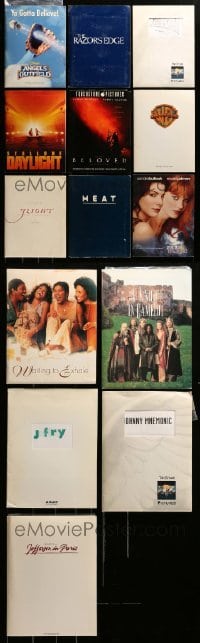 2m141 LOT OF 14 PRESSKITS '84 - '98 containing a total of 109 8x10 stills in all!