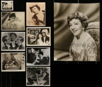 2m506 LOT OF 16 CLAUDETTE COLBERT REPRO 8X10 STILLS '80s also includes a 4x5!