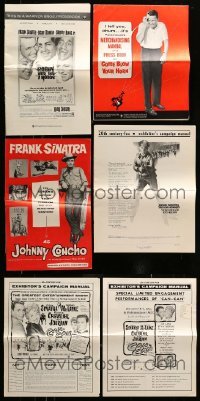 2m486 LOT OF 6 UNCUT FRANK SINATRA PRESSBOOKS '50s-60s advertising images for a variety of movies!