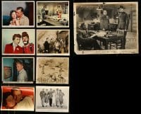 2m418 LOT OF 9 COLOR AND BLACK & WHITE 8X10 STILLS '40s-50s scenes from a variety of movies!