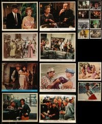 2m365 LOT OF 18 COLOR 8X10 STILLS AND MINI LOBBY CARDS '50s-70s scenes from a variety of movies!