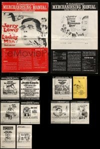 2m473 LOT OF 12 UNCUT JERRY LEWIS PRESSBOOKS '60s advertising images from a variety of movies!