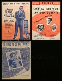 2m134 LOT OF 3 FRANK SINATRA SHEET MUSIC '40s It Happened in Brooklyn, Higher & Higher + more!