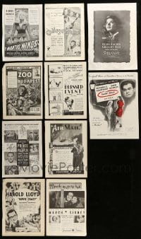 2m168 LOT OF 10 MAGAZINE ADS '30s-40s great different advertising for a variety of movies!