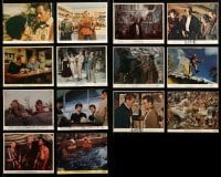 2m388 LOT OF 14 CHARLTON HESTON COLOR 8X10 STILLS AND MINI LOBBY CARDS '50s-70s great scenes!
