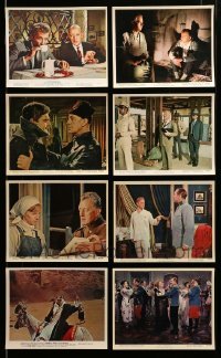 2m429 LOT OF 8 ALEC GUINNESS COLOR 8X10 STILLS AND MINI LOBBY CARDS '50s-60s great movie scenes!