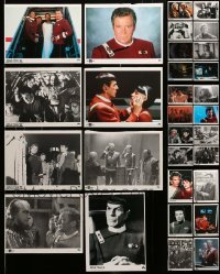 2m497 LOT OF 30 STAR TREK REPRO COLOR AND BLACK & WHITE 9X11 PHOTOS '90s cool scenes & portraits!