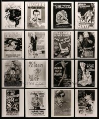 2m505 LOT OF 16 REPRO 8X10 PHOTOS OF MOVIE POSTERS '80s images of some of the rarest posters!