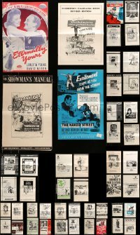 2m450 LOT OF 56 UNCUT PRESSBOOKS '50s-70s advertising images from a variety of different movies!