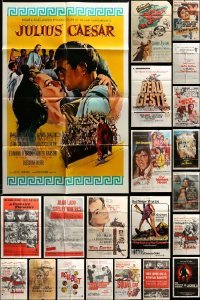 2m241 LOT OF 68 FOLDED ONE-SHEETS '40s-70s great images from a variety of different movies!