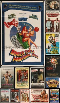 2m084 LOT OF 14 FOLDED ARGENTINEAN POSTERS '60s-90s images from a variety of different movies!