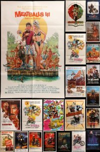 2m276 LOT OF 28 FOLDED ONE-SHEETS '50s-80s great images from a variety of different movies!