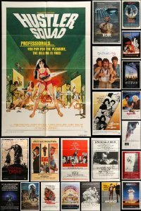 2m219 LOT OF 113 FOLDED ONE-SHEETS '70s-80s great images from a variety of different movies!