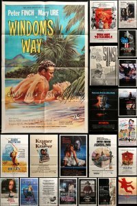 2m217 LOT OF 139 FOLDED ONE-SHEETS '60s-80s great images from a variety of different movies!