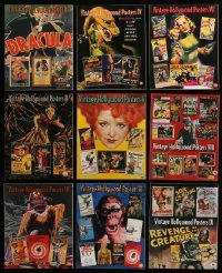 2m192 LOT OF 9 VINTAGE HOLLYWOOD POSTERS AUCTION CATALOGS '90s-00s color movie poster images!