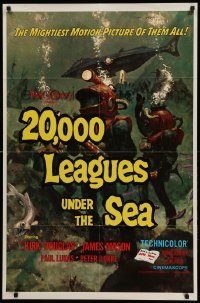 2p006 20,000 LEAGUES UNDER THE SEA 1sh R71 Jules Verne classic, wonderful art of deep sea divers!
