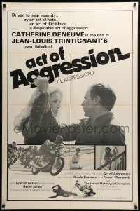 2p018 ACT OF AGGRESSION 1sh '75 Jean-Louis Trintignant, Catherine Deneuve