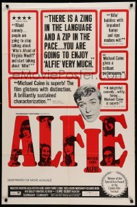 2p029 ALFIE 1sh '66 British cad Michael Caine loves them & leaves them, ask any girl!