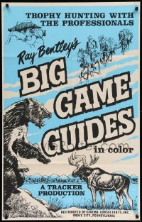 2p093 BIG GAME GUIDES 1sh '72 cool nature animal documentary, art of bear, moose and more!